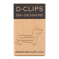Midori Büroklammern D-Clips Dog Dachshund