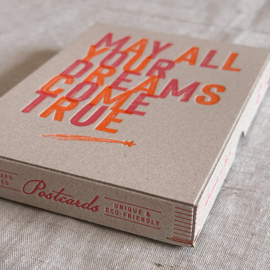 Letterpress Schachtel May all your dreams come true