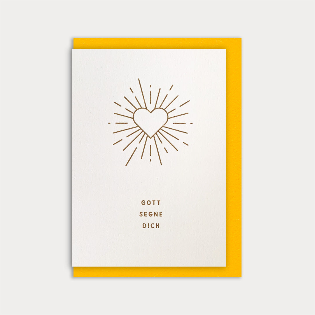 Klappkarte / Segen / Gott segne dich / Naturpapier - Togethery
