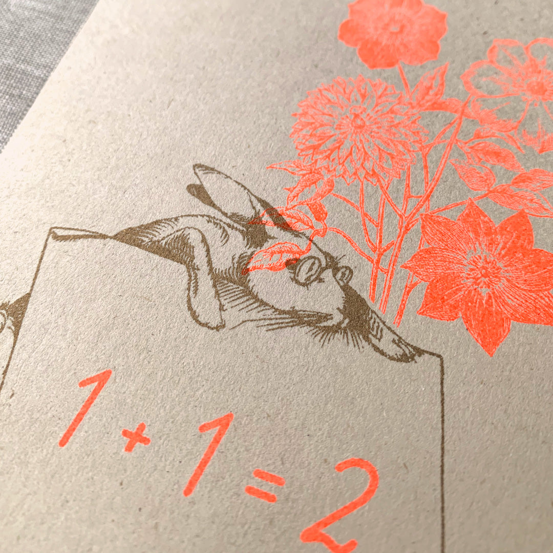 Postkarte / Hase / 1+1 - Togethery