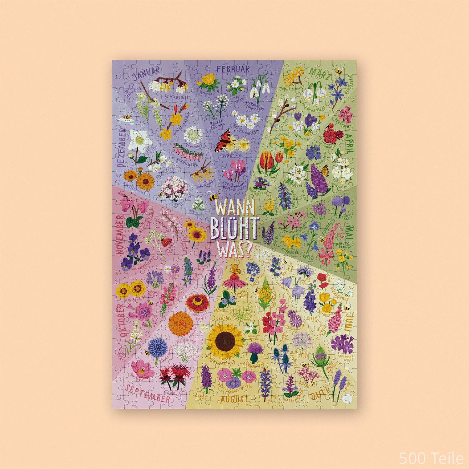fertige Puzzle Blütezeit / wann blüht was?