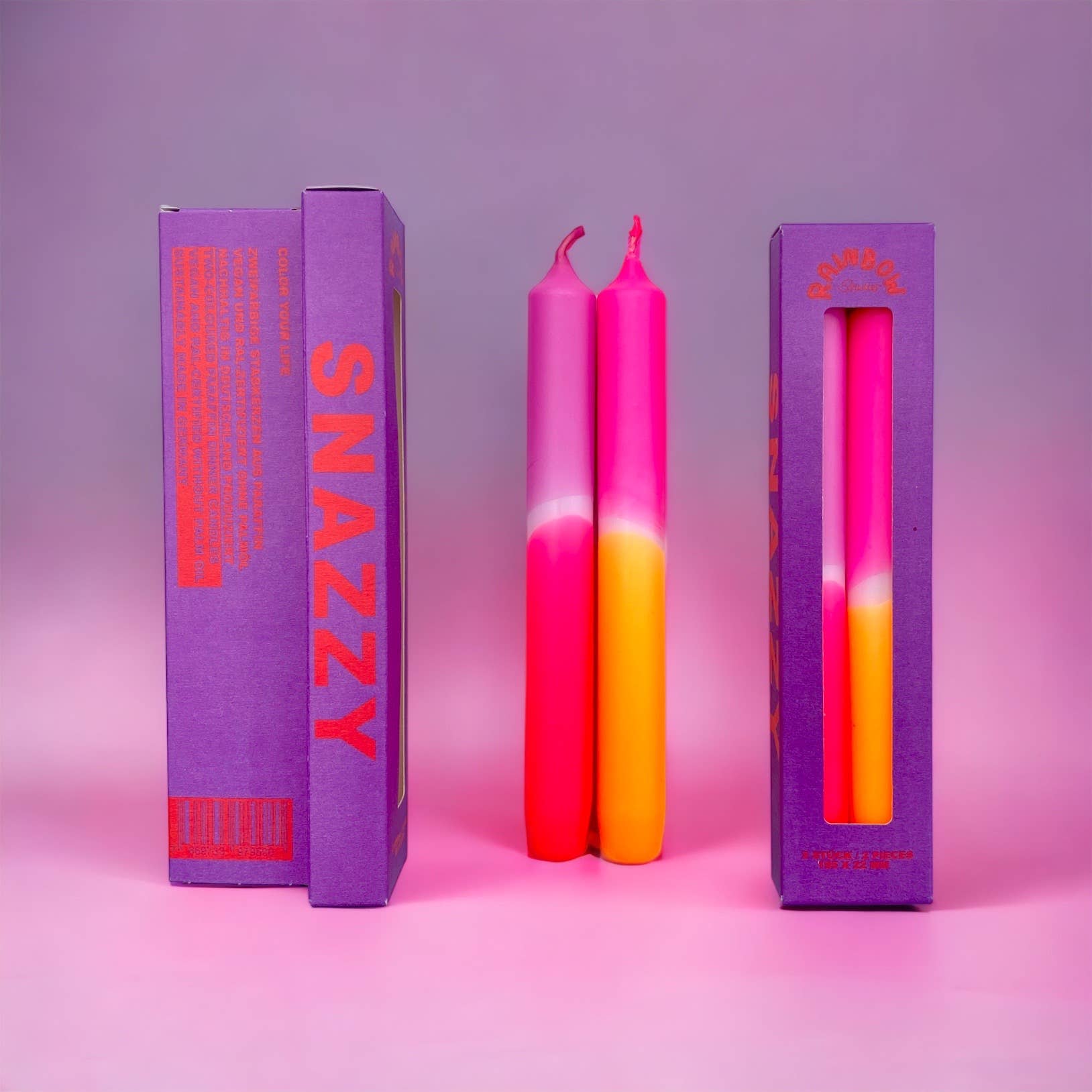 Kerzen mit Verlauf / snazzy / pink stories