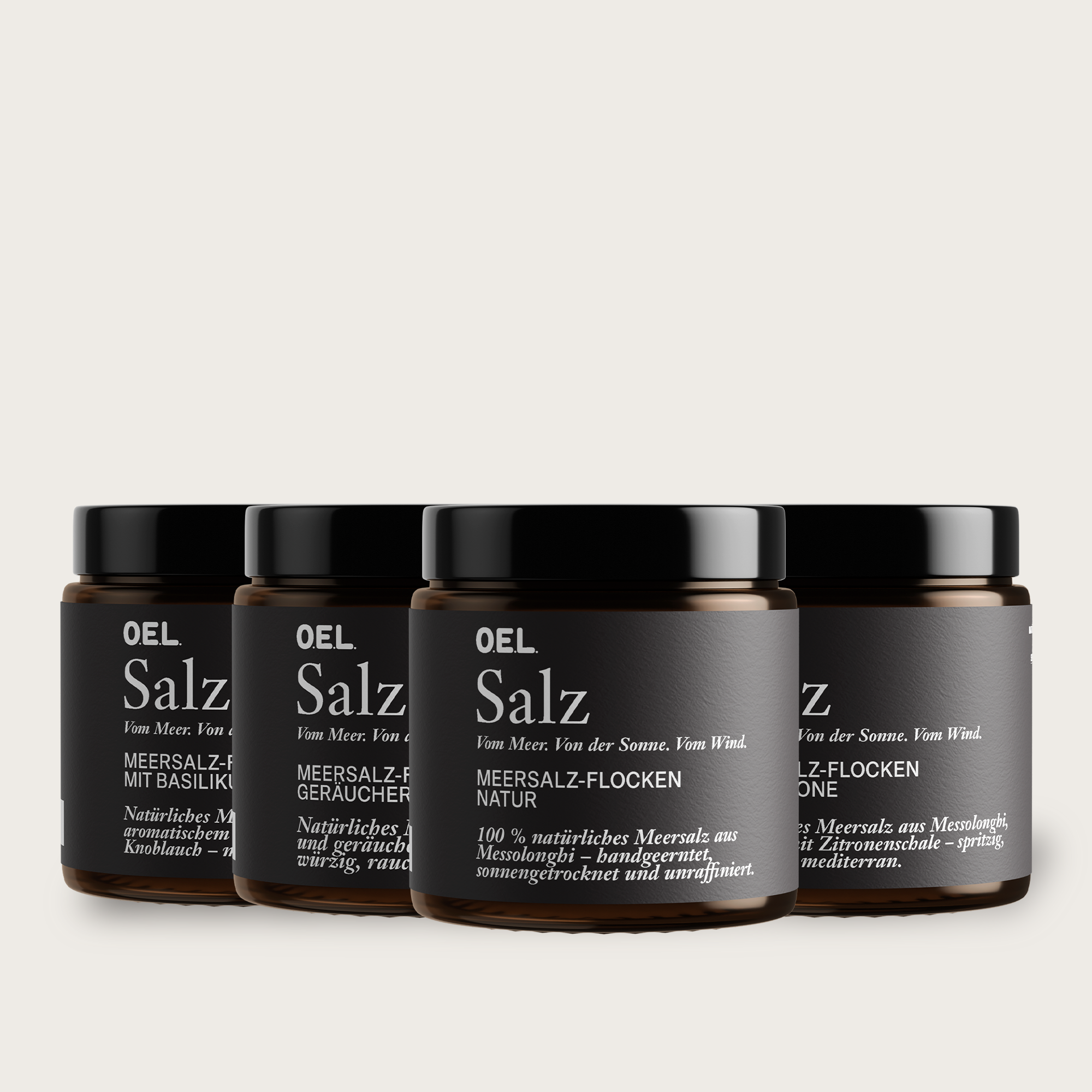 Salz Pyramiden Natur / 60 g / im Glas