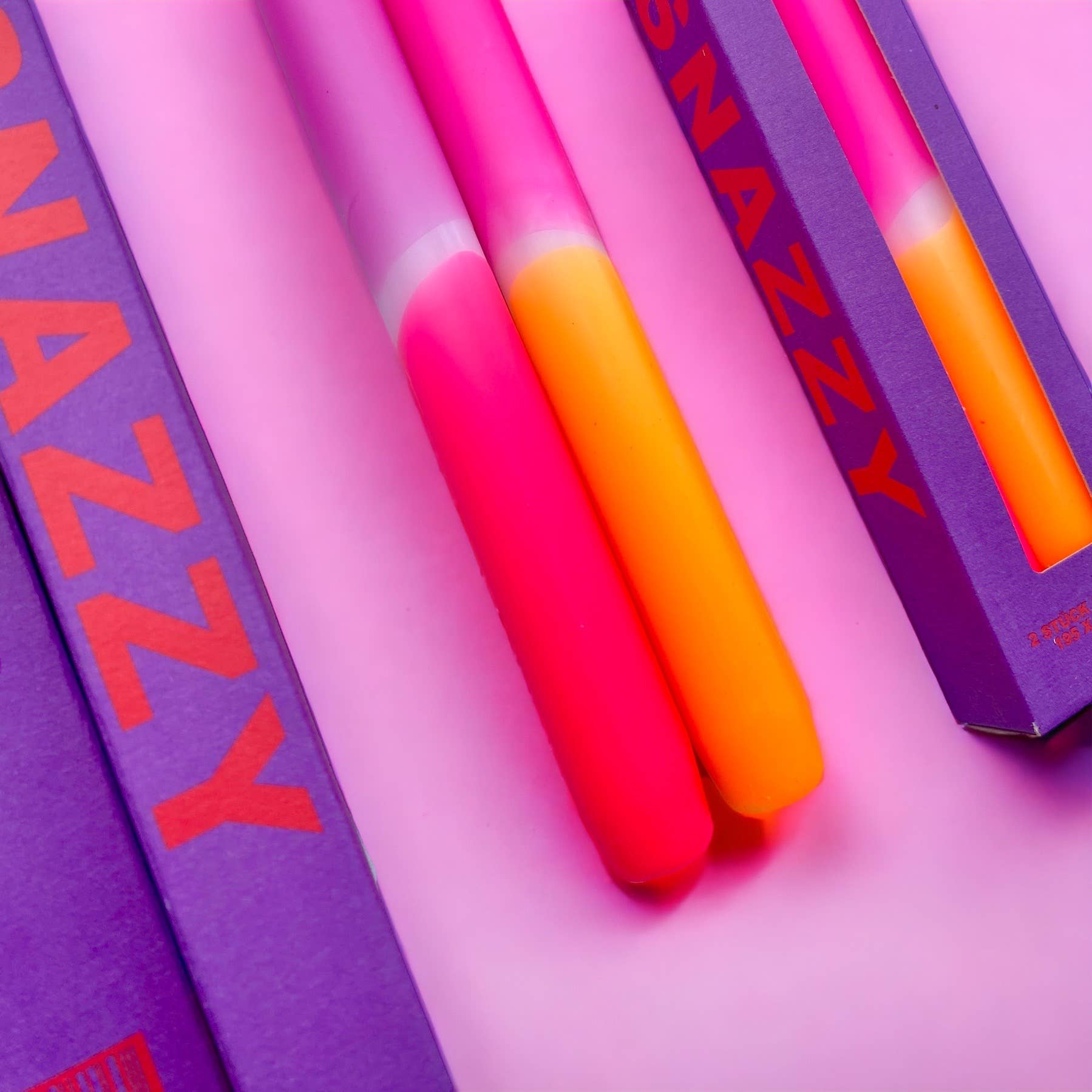 Kerzen mit Verlauf / snazzy / pink stories