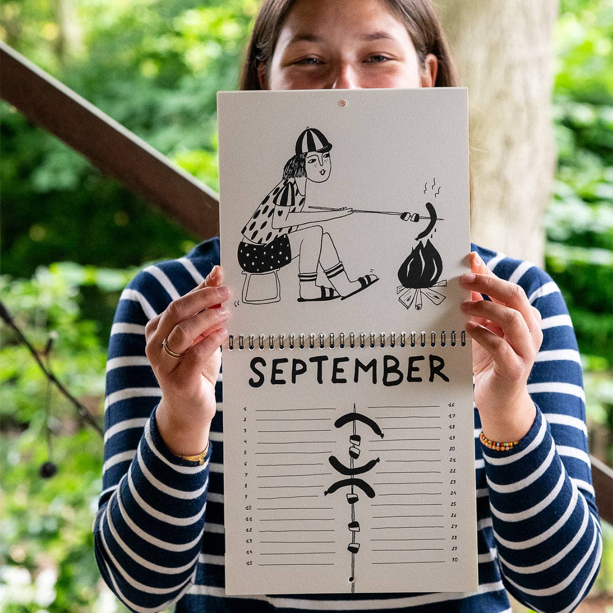 Geburtstagskalender mit monatlichen Illustrationen von helen b - Togethery