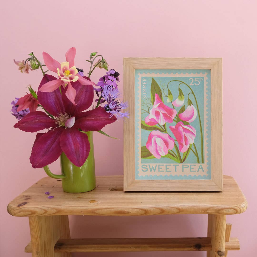 Riso Art Print / A5 / Süße Erbse / Briefmarke