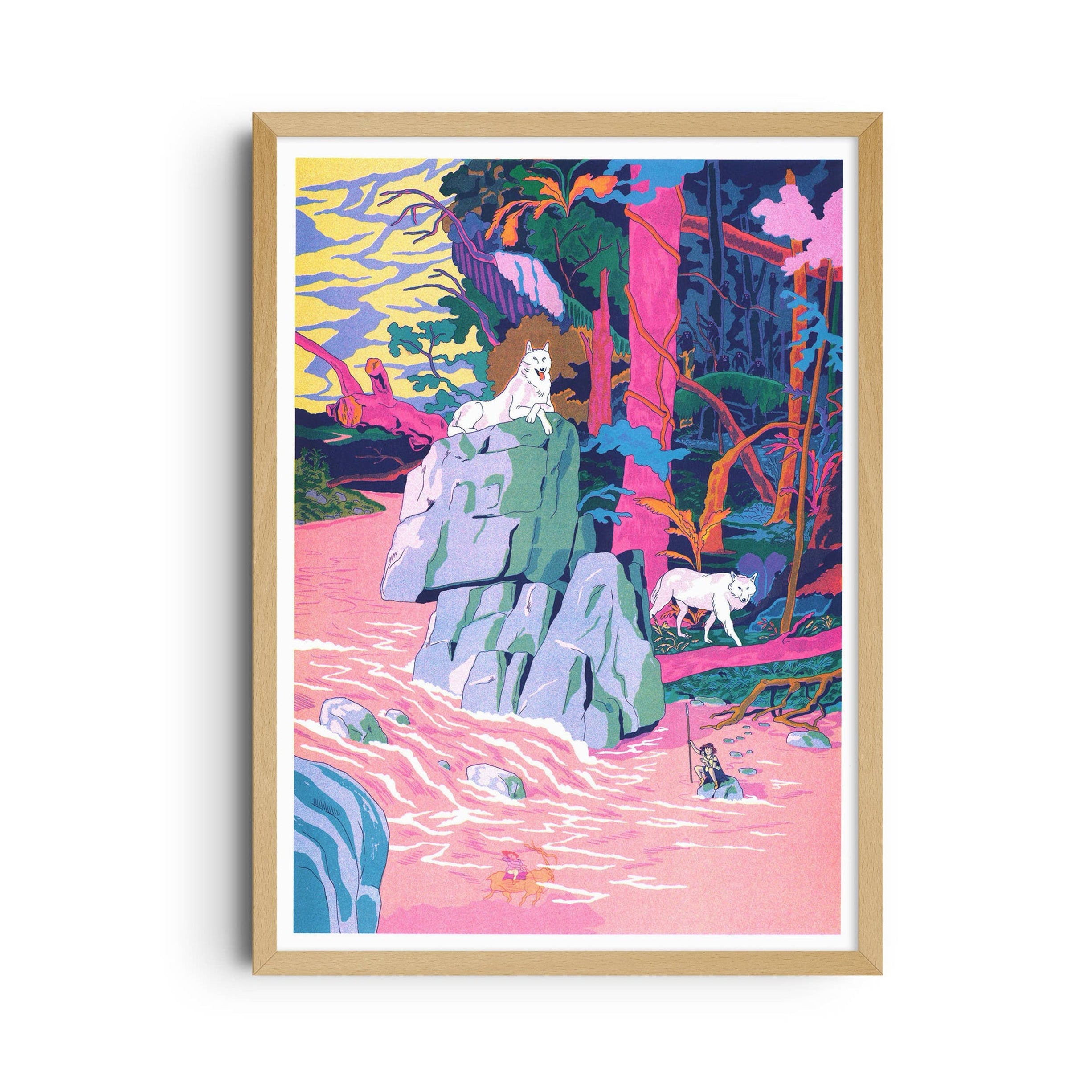 A3-Poster – Miyazaki – Prinzessin Mononoke – Simon Roussin - Togethery