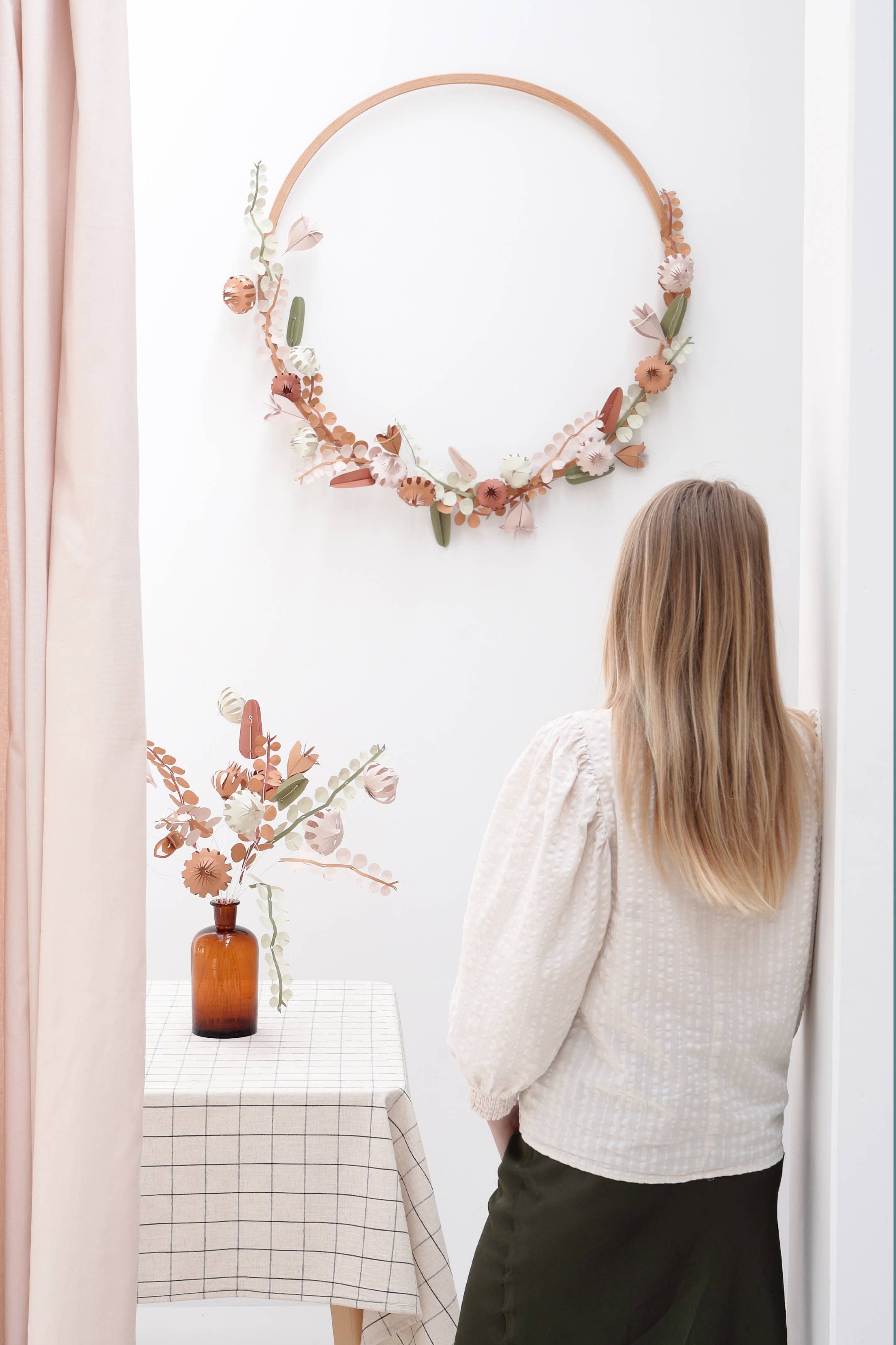 Strauß aus Sommerblumen aus Papier