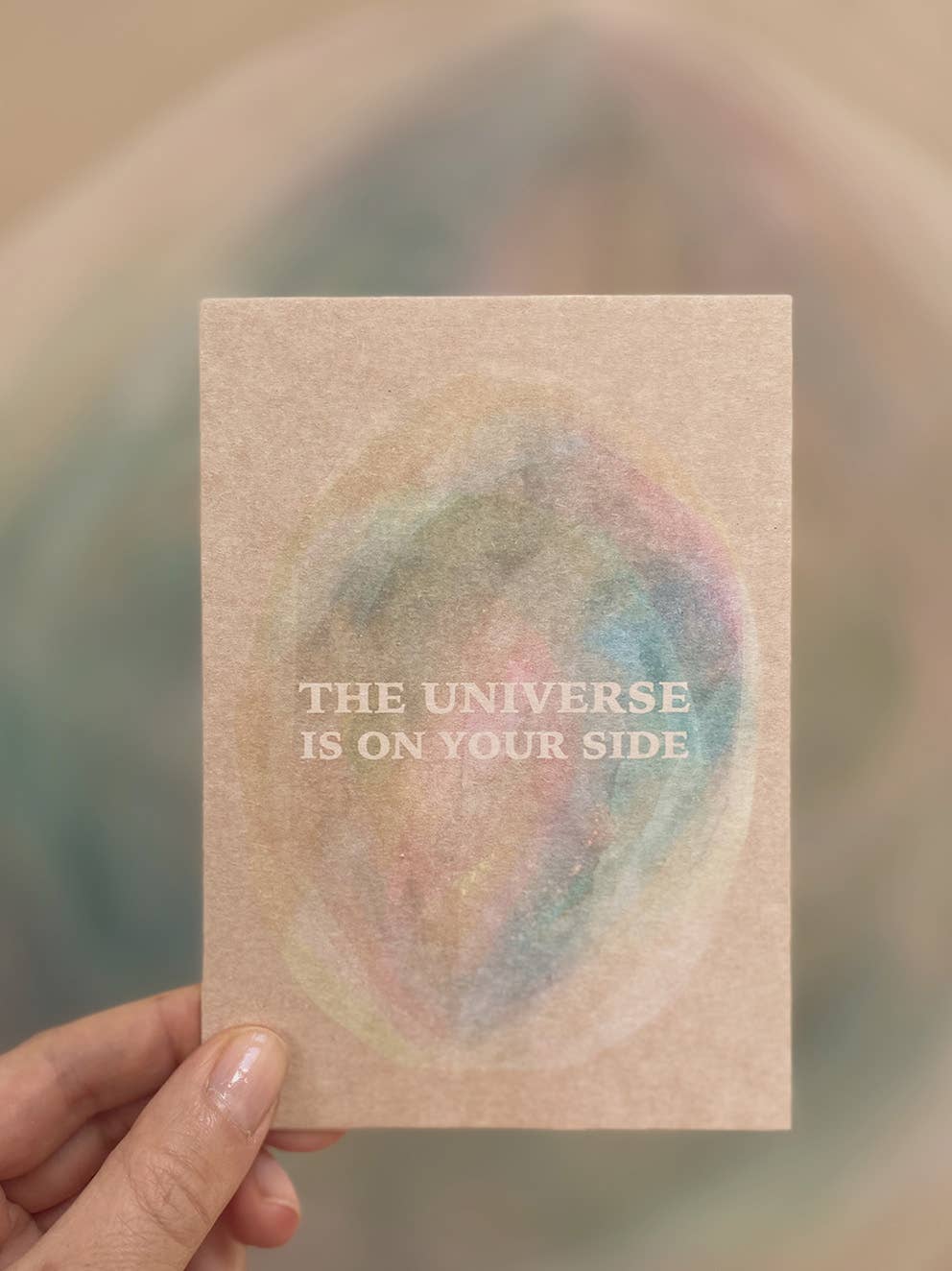 Anna Cosma / the universe is on your side / postcard