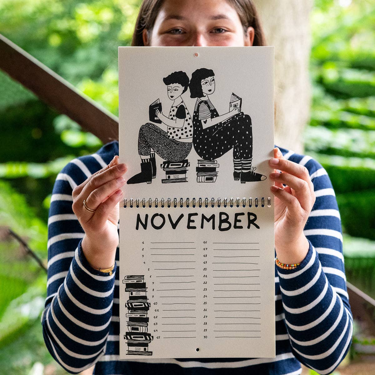 Geburtstagskalender mit monatlichen Illustrationen von helen b - Togethery