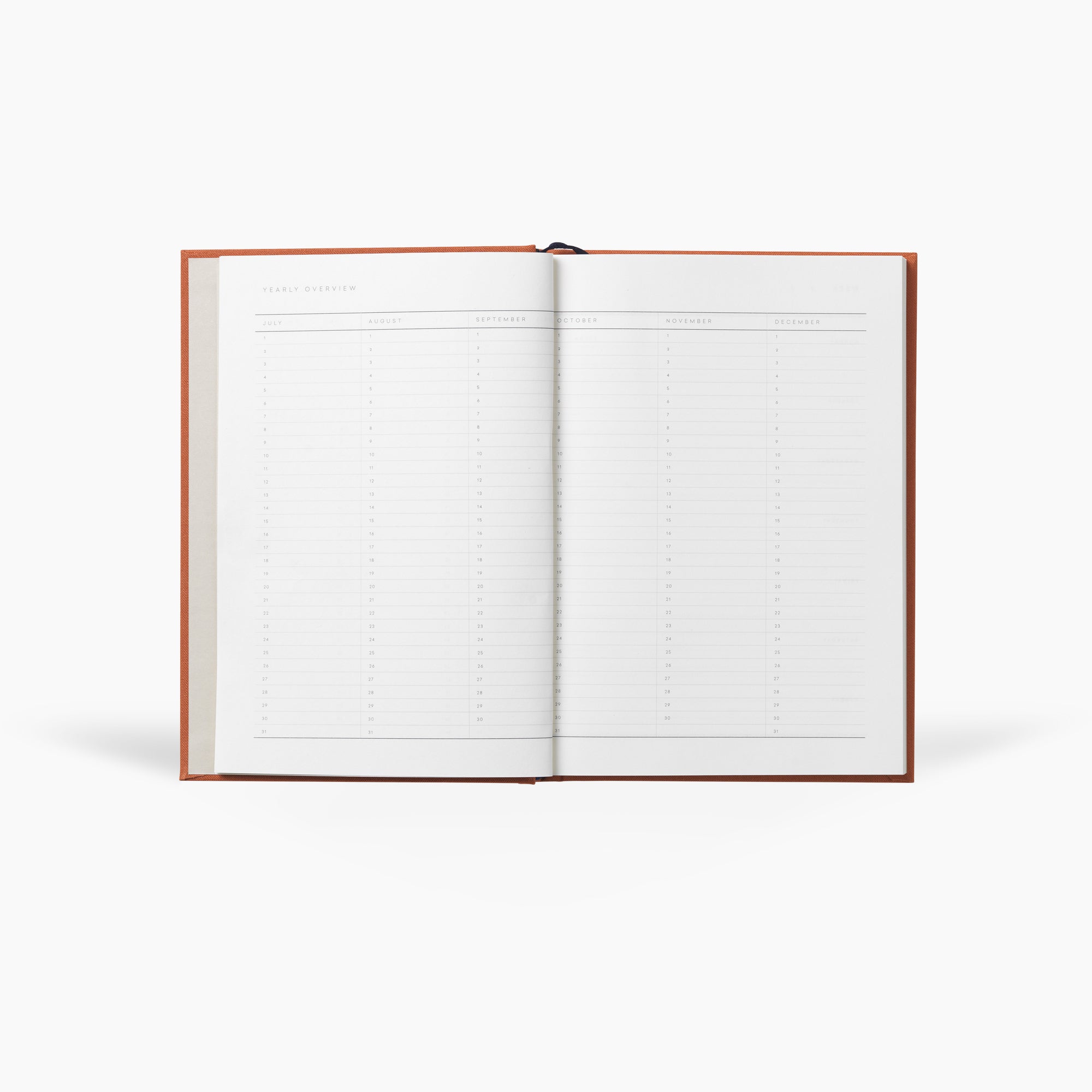 NOTEM Even Wöchentliches Journal, Medium - Sienna