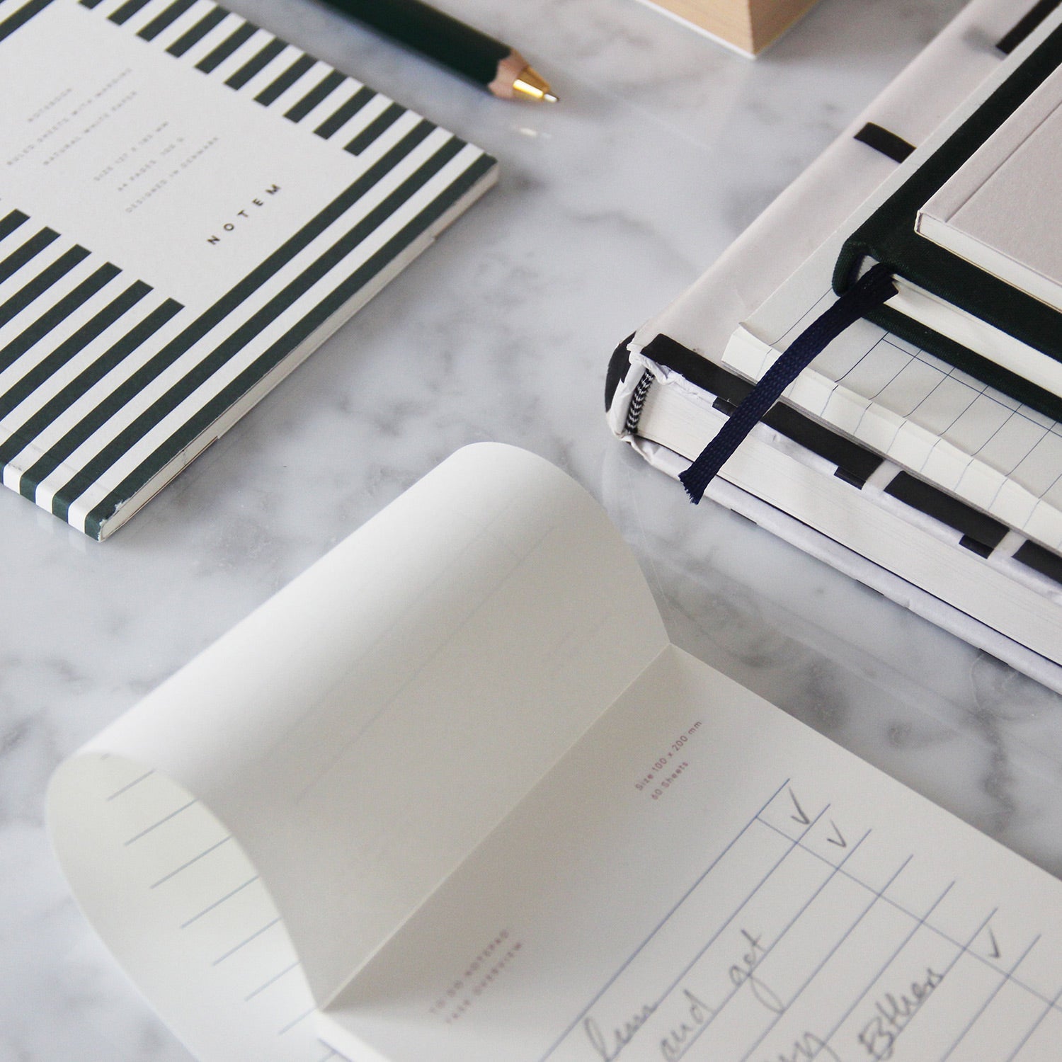 NOTEM Vita Notizbuch, Klein - Dunkelgrün