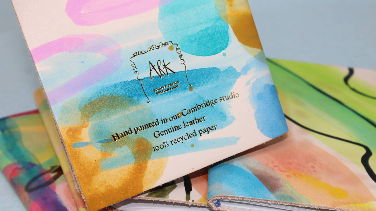 Handbemaltes A6-Skizzenbuch / Verschiedene Farben