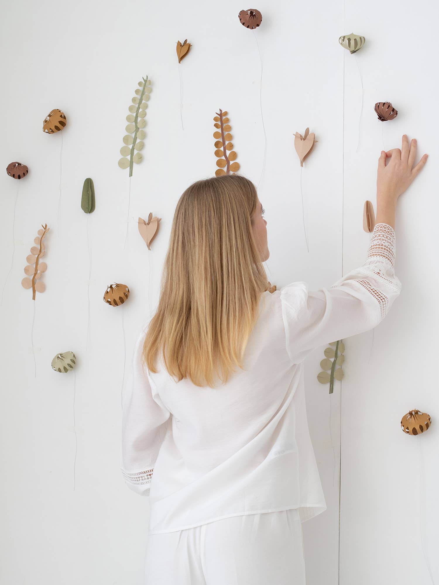 Strauß aus Sommerblumen aus Papier