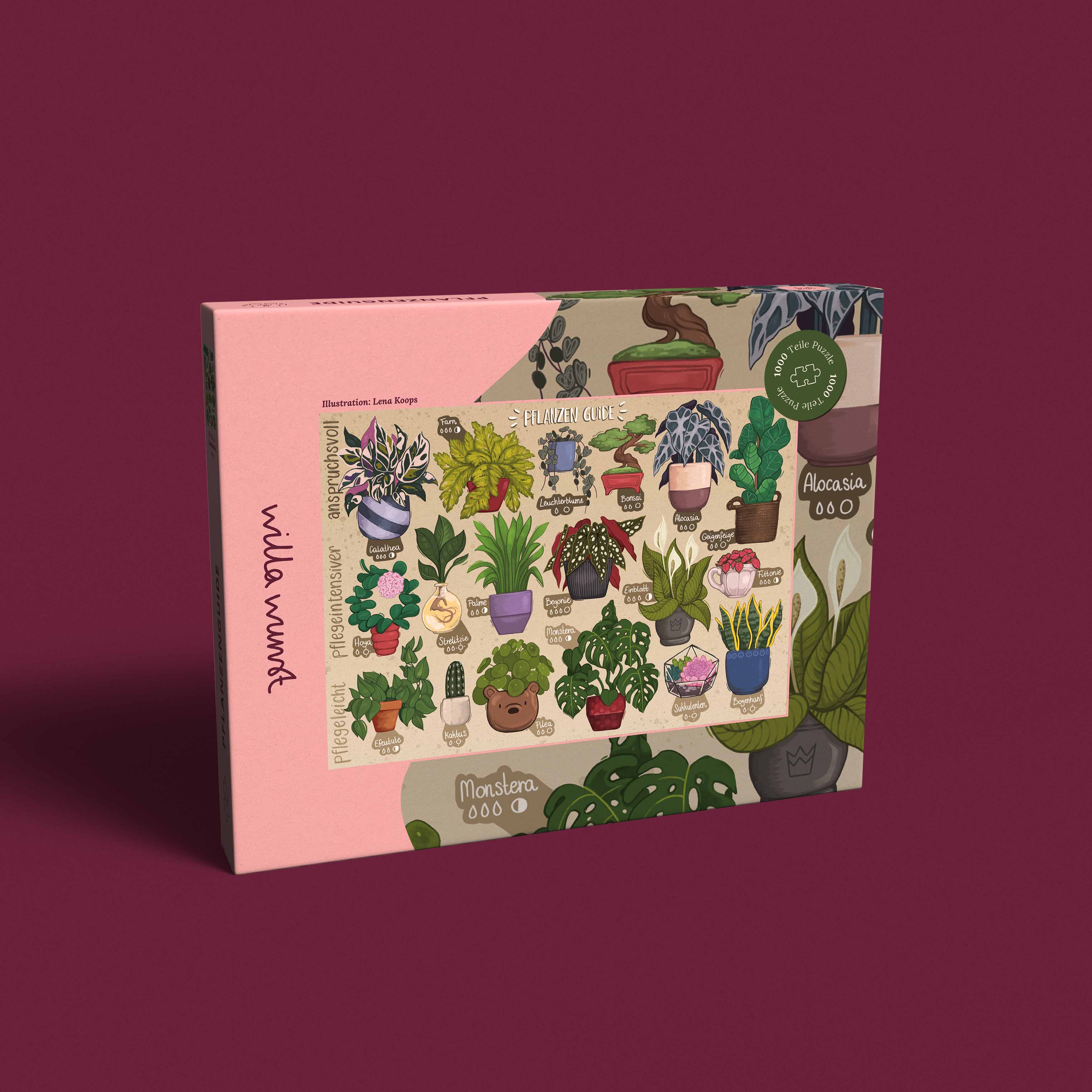 Willa Wunst Pflanzen Guide Puzzle Verpackung