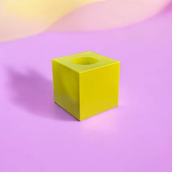 Flipper Cube / Kerzenständer / Neon Pink oder Gelb - Togethery