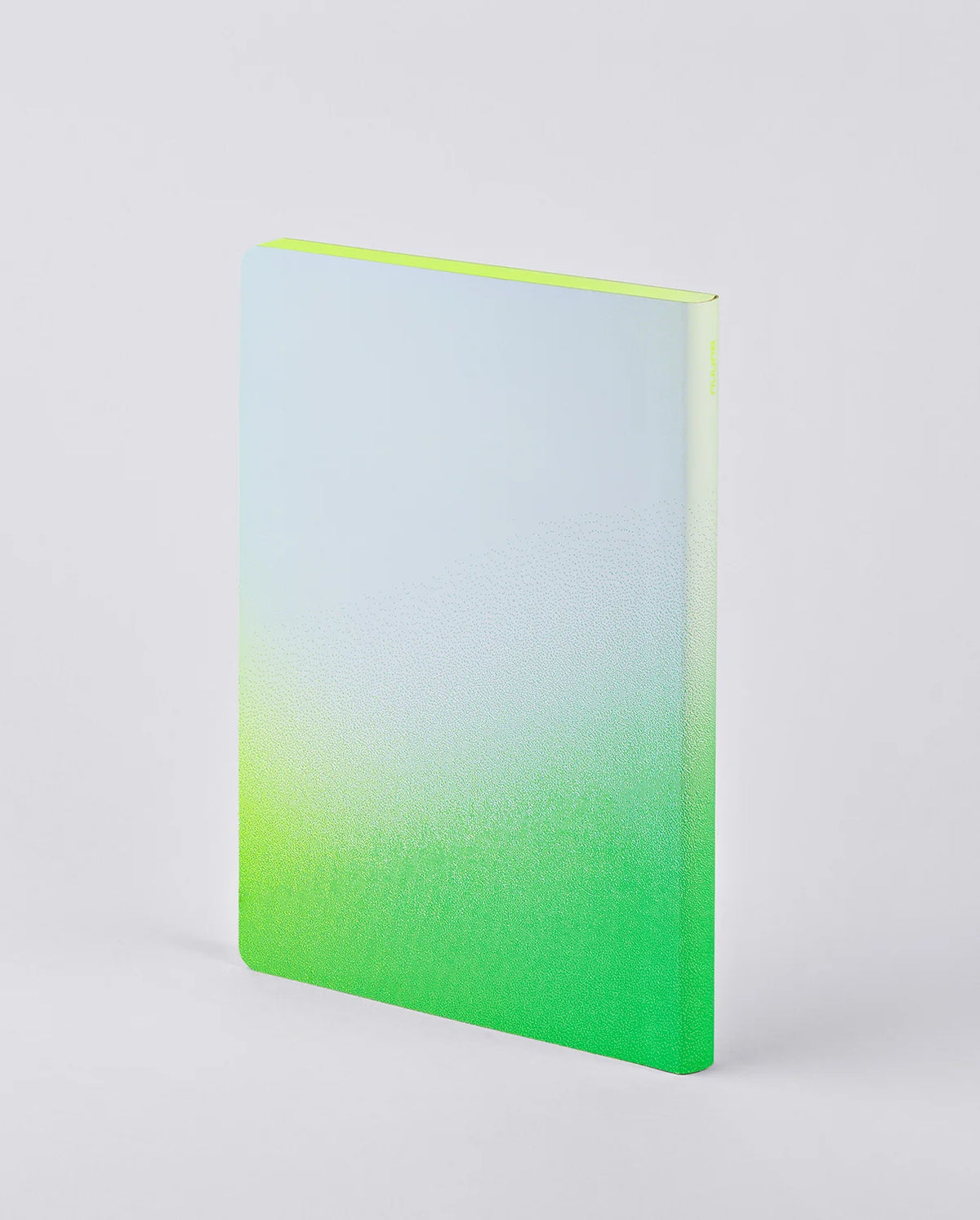 nuuna fresh notizbuch grün-gelb Verlauf Rückseite