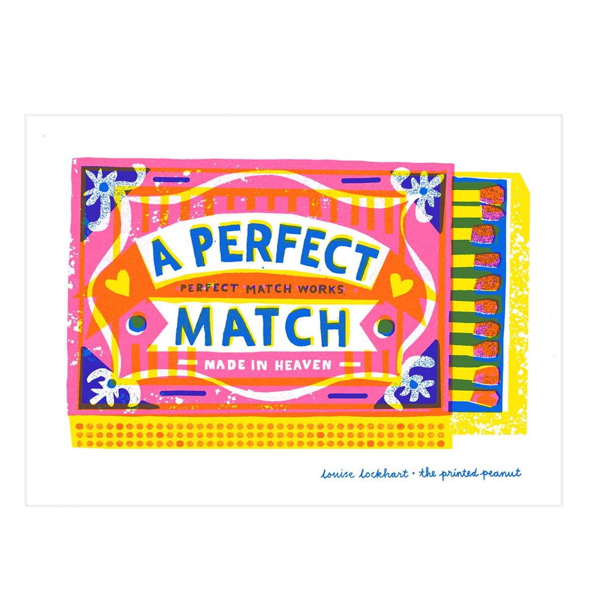 Riso Art Print / A4 / Perfect Match - Togethery