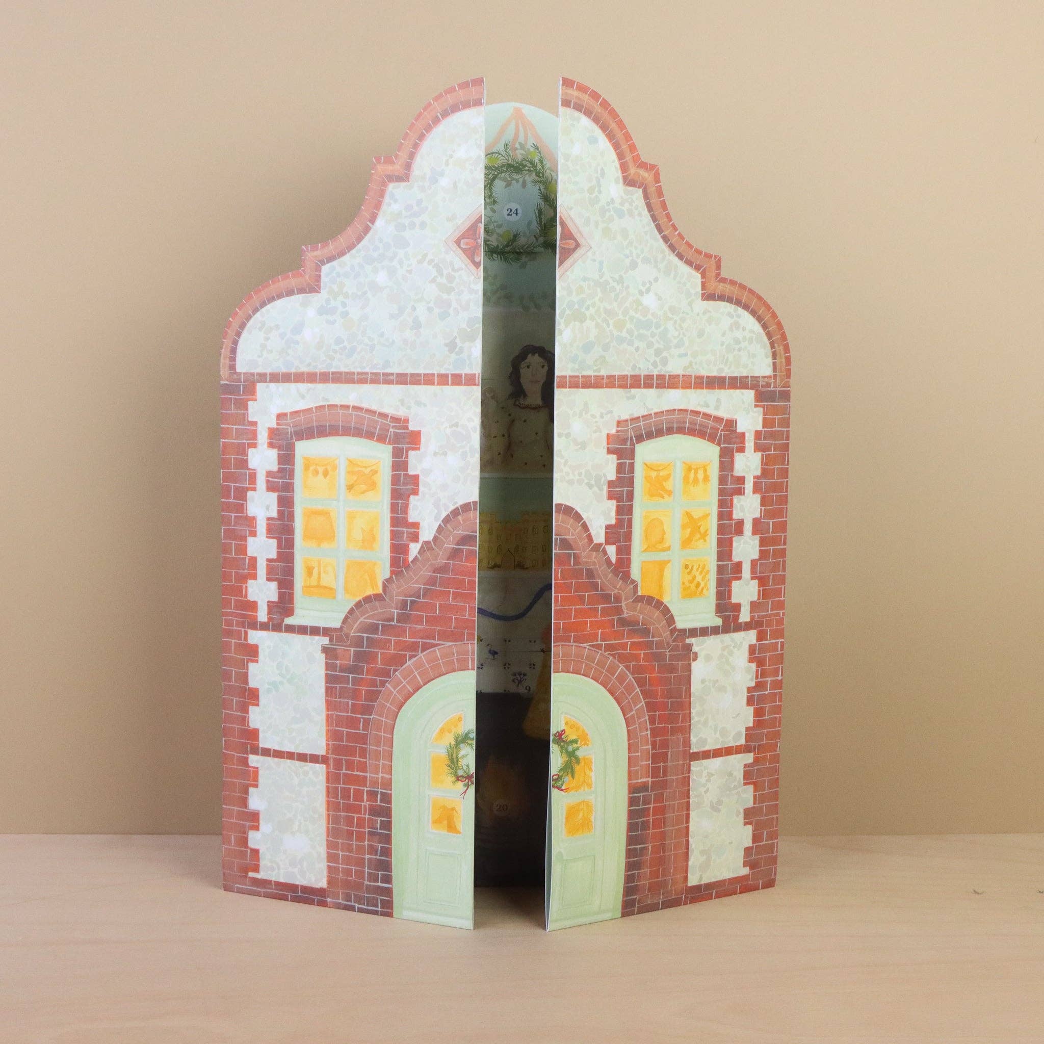 Festlicher Adventskalender mit holländischem Giebel - Togethery