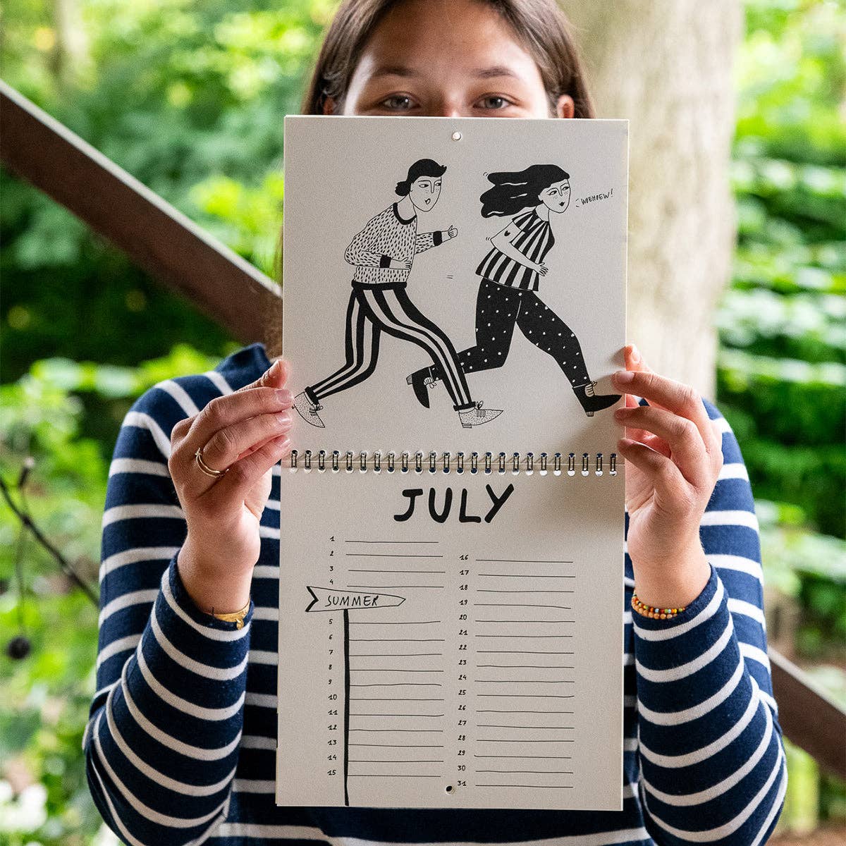 Geburtstagskalender mit monatlichen Illustrationen von helen b - Togethery