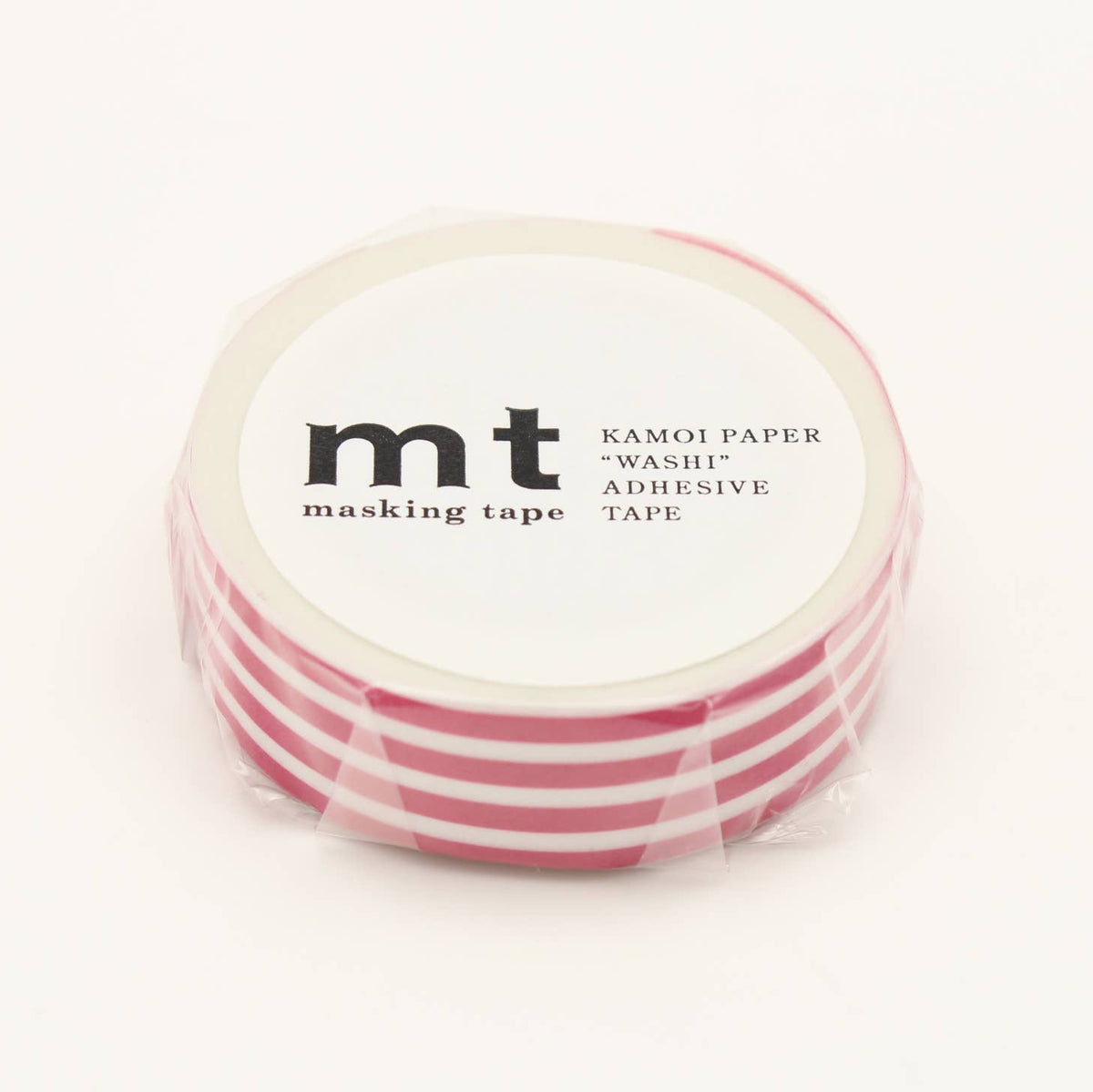 mt washi tape weiss rot gestreift verpackt