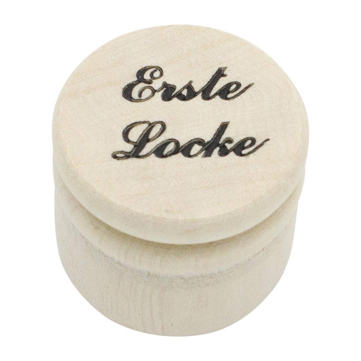 Erste Locke Holzdose / mit Schraubverschluss Ø 3,5 cm - Togethery