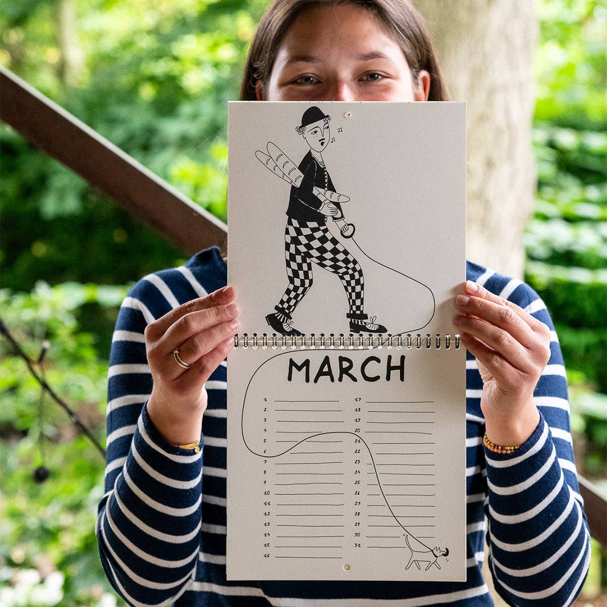 Geburtstagskalender mit monatlichen Illustrationen von helen b - Togethery
