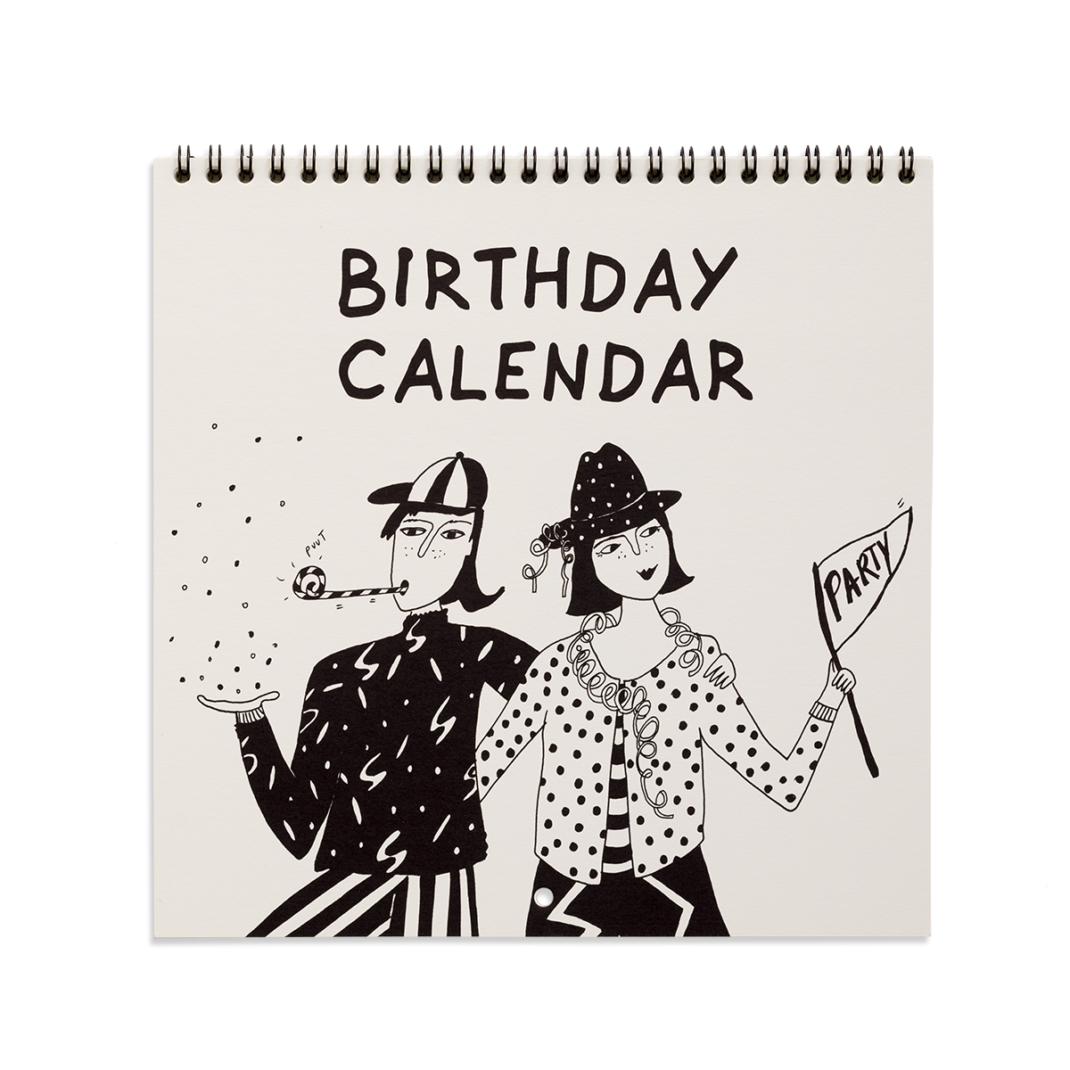 Geburtstagskalender mit monatlichen Illustrationen von helen b - Togethery