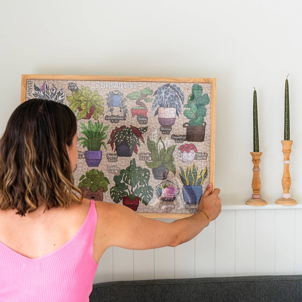 Willa Wunst Planzen guide Puzzle fertig gerahmt