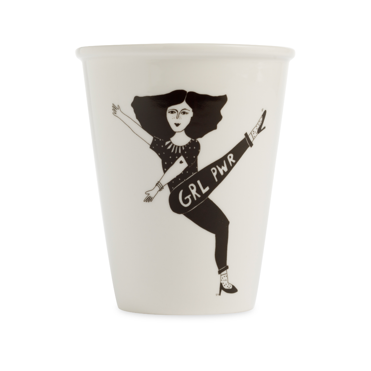 Tasse aus Porzellan mit Illustration von helen b – GRL PWR - Togethery