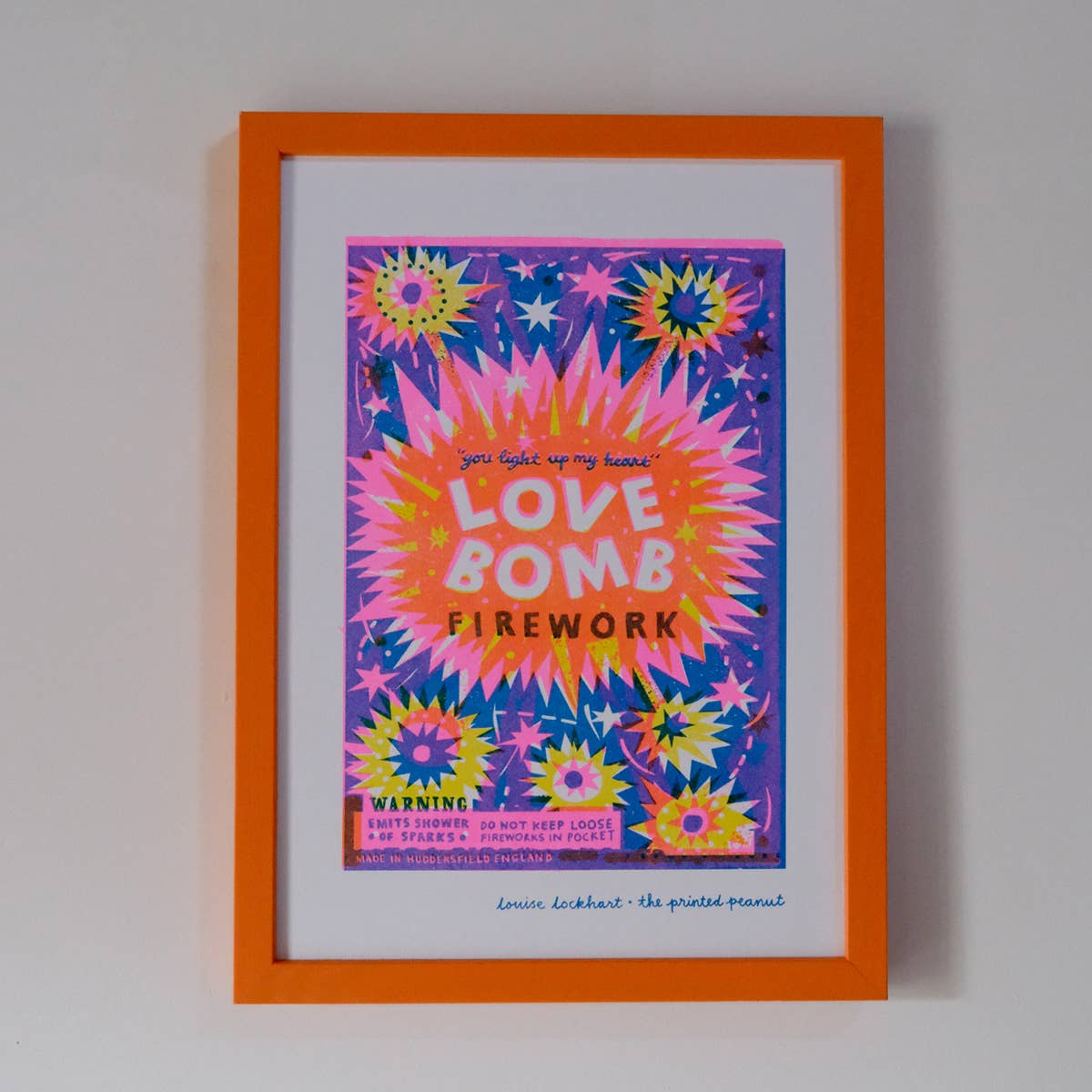 Riso Art print / A4 / Lovebomb