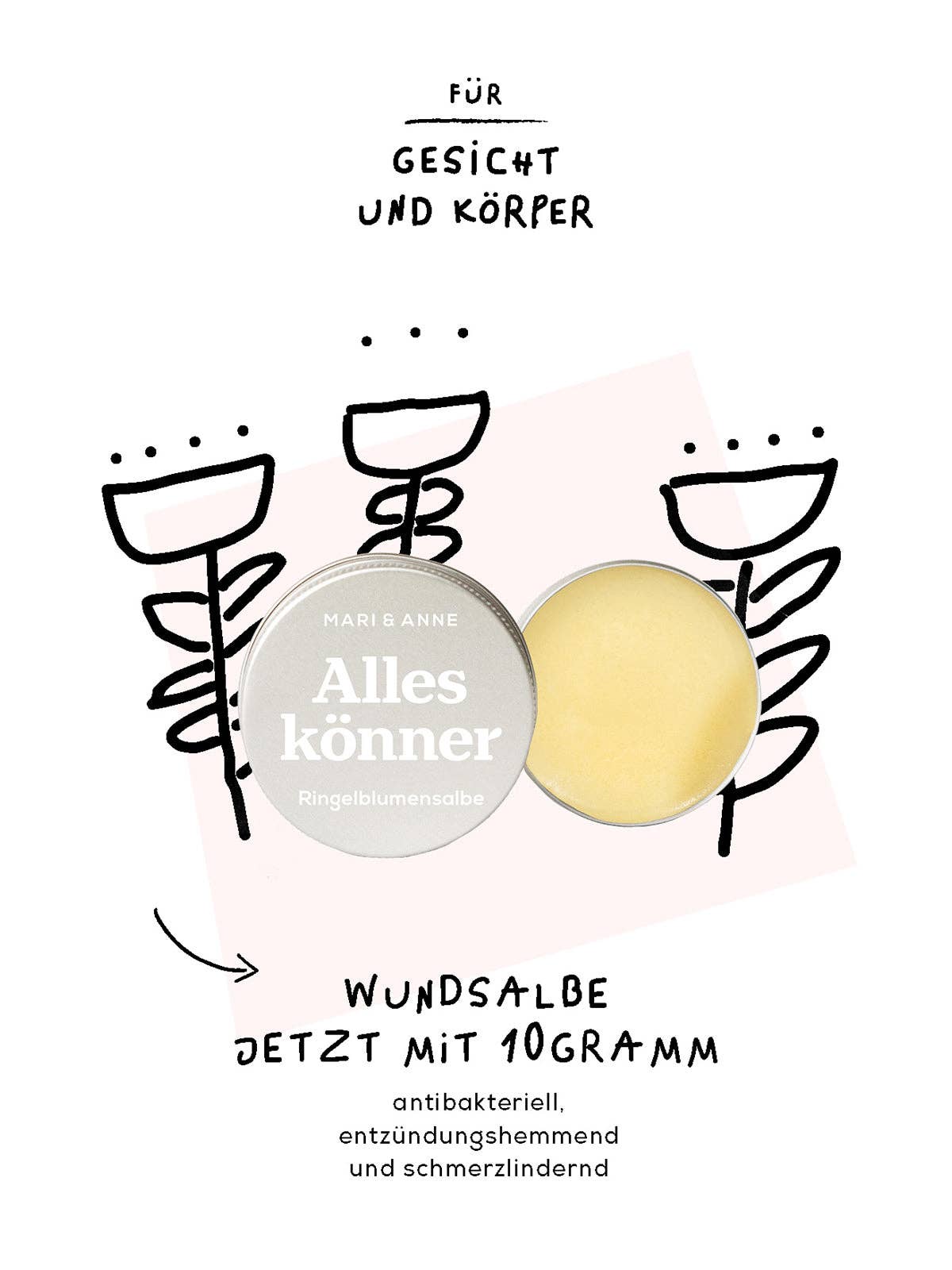 Alleskönner / Ringelblumensalbe in Metalldöschen / Mari&Anne