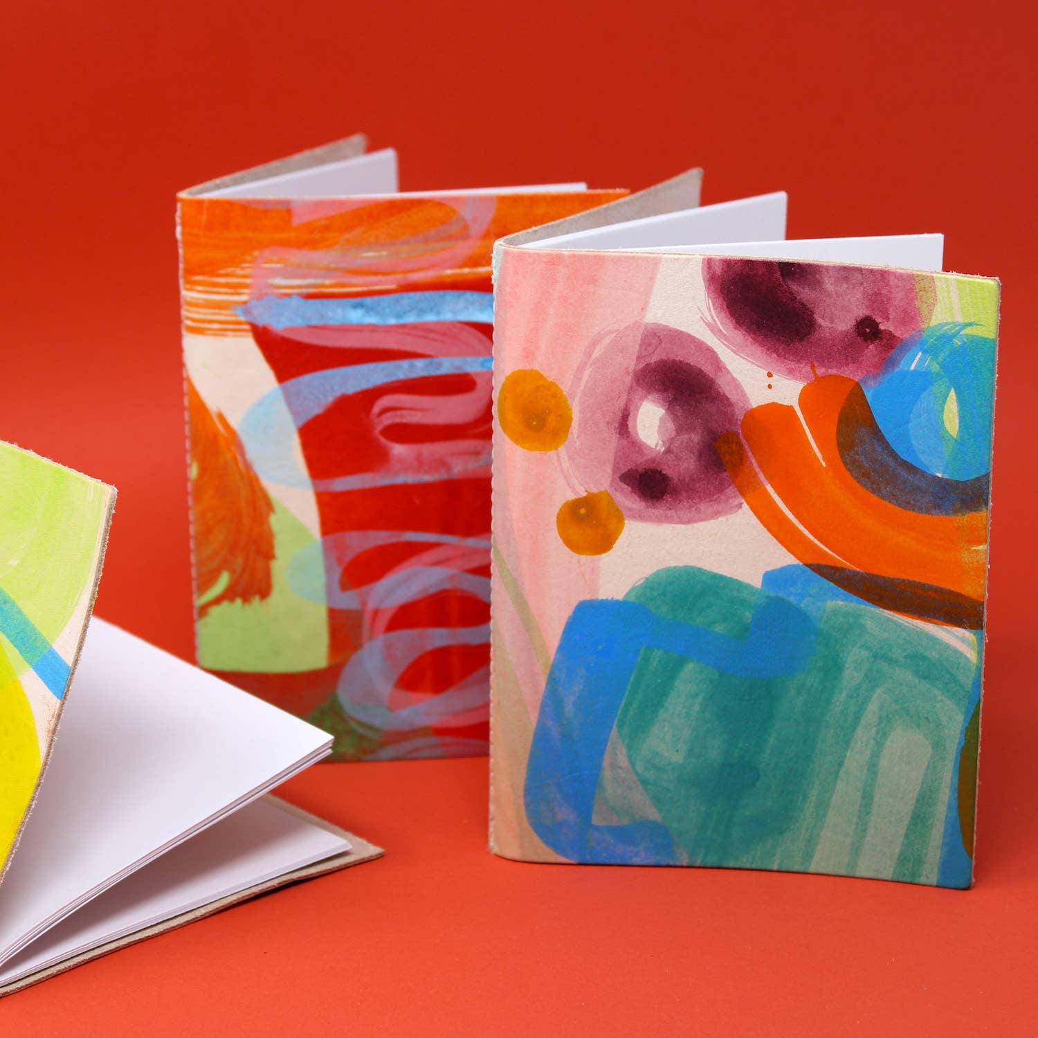 Handbemaltes A6-Skizzenbuch / Verschiedene Farben