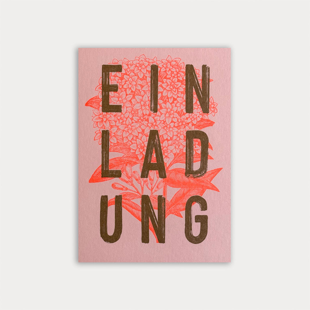 Das perfekte Set zum Einladen / Hortensie / im Leinenbeutel - Togethery