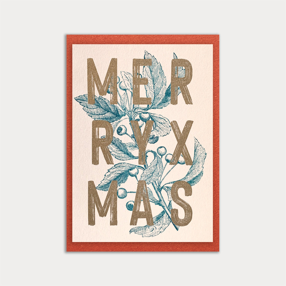 Weihnachtskarte / MerryXmas / Premium Naturpapier