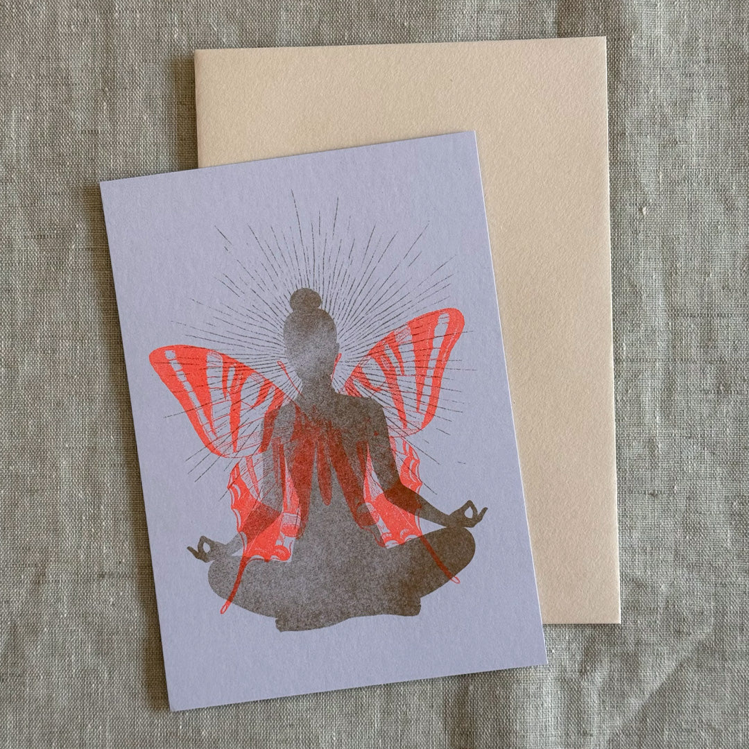 Karte mit Umschlag / Yoga / Meditation - Togethery