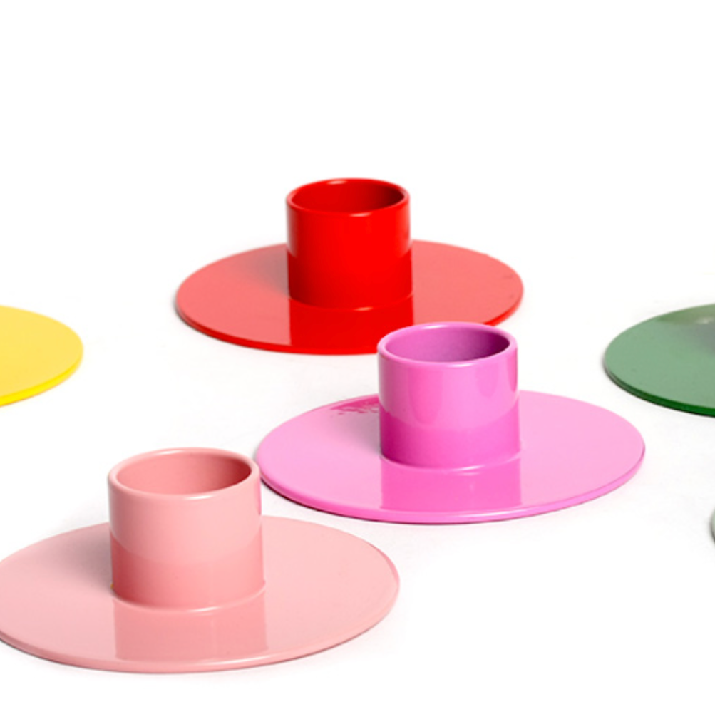 Kerzenhalter POP Gelb Neon