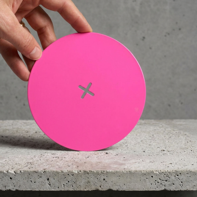 Kerzenplatte Big POP Neonpink