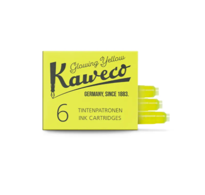 KAWECO Tintenpatronen, Neon Gelb, Glowing Yellow