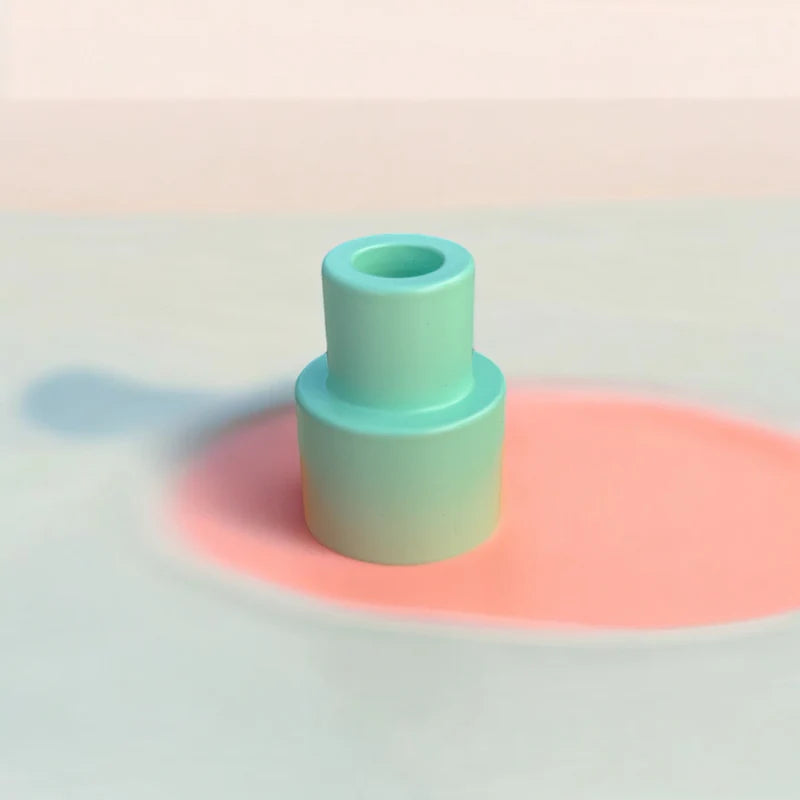 dipper tube kerzenständer mint / pink stories