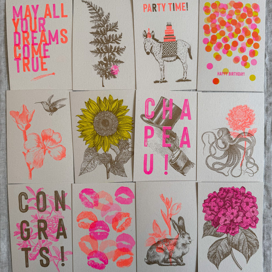 Postkartenbox mit 24 Karten / Für jeden Anlass