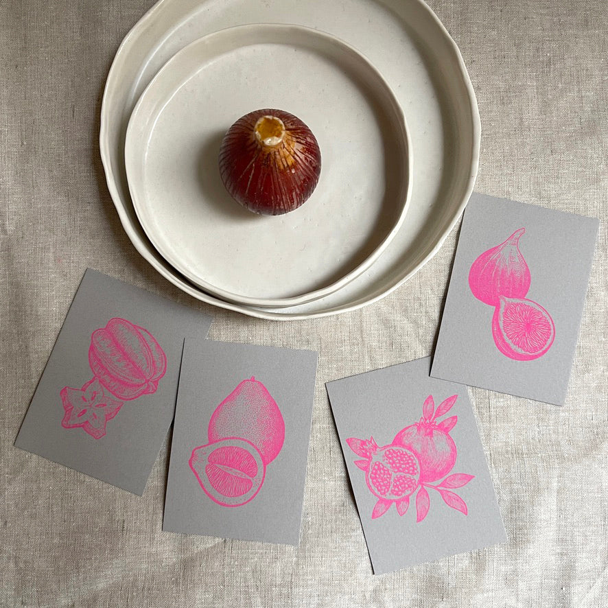 A7 Tischkarten-Set / Fruits - Togethery