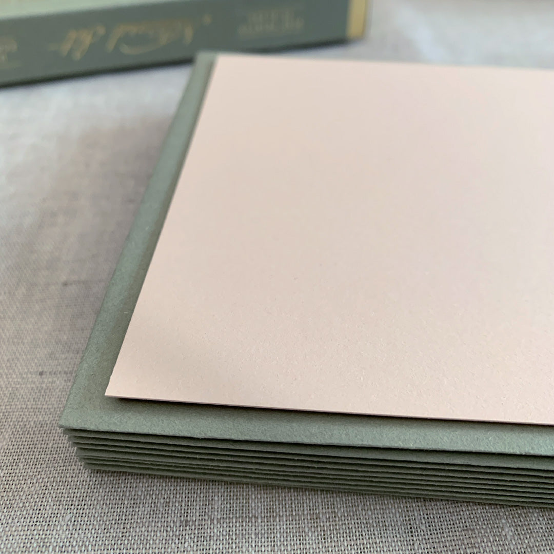 Notecard Set / blanko / PALE BLUSH / nachhaltig