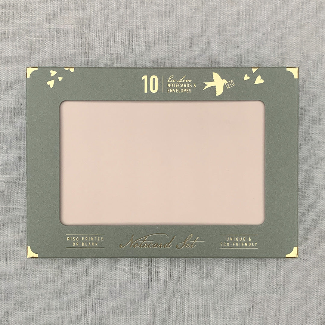 Notecard Set / blanko / PALE BLUSH / nachhaltig