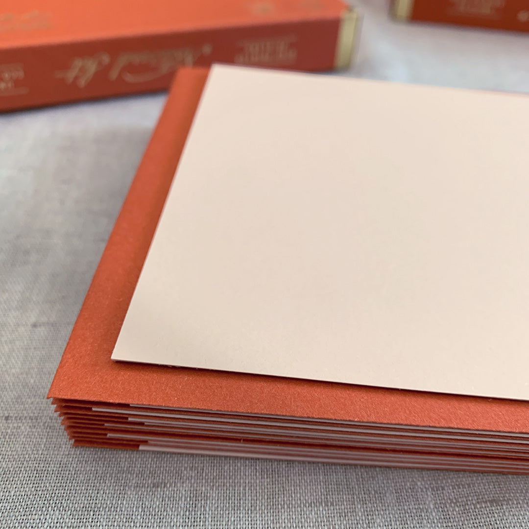 Notecard Set / blanko / PALE BLUSH / nachhaltig