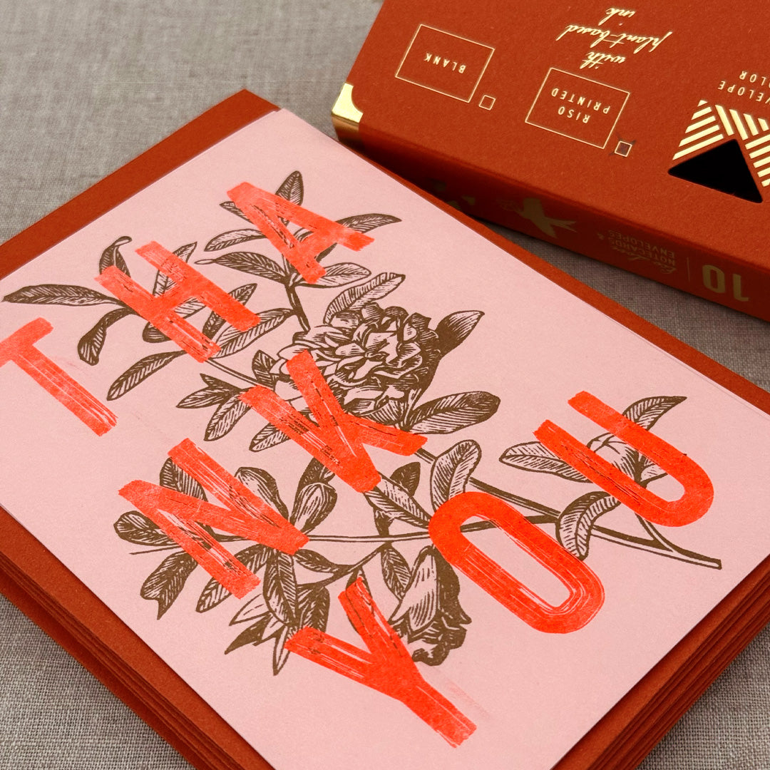Notecard Set / Typo / Thank you / Premium Gmund Papier - Togethery