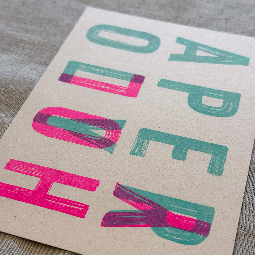 Postkarte / Holy Aperoly / Risographie / Togethery