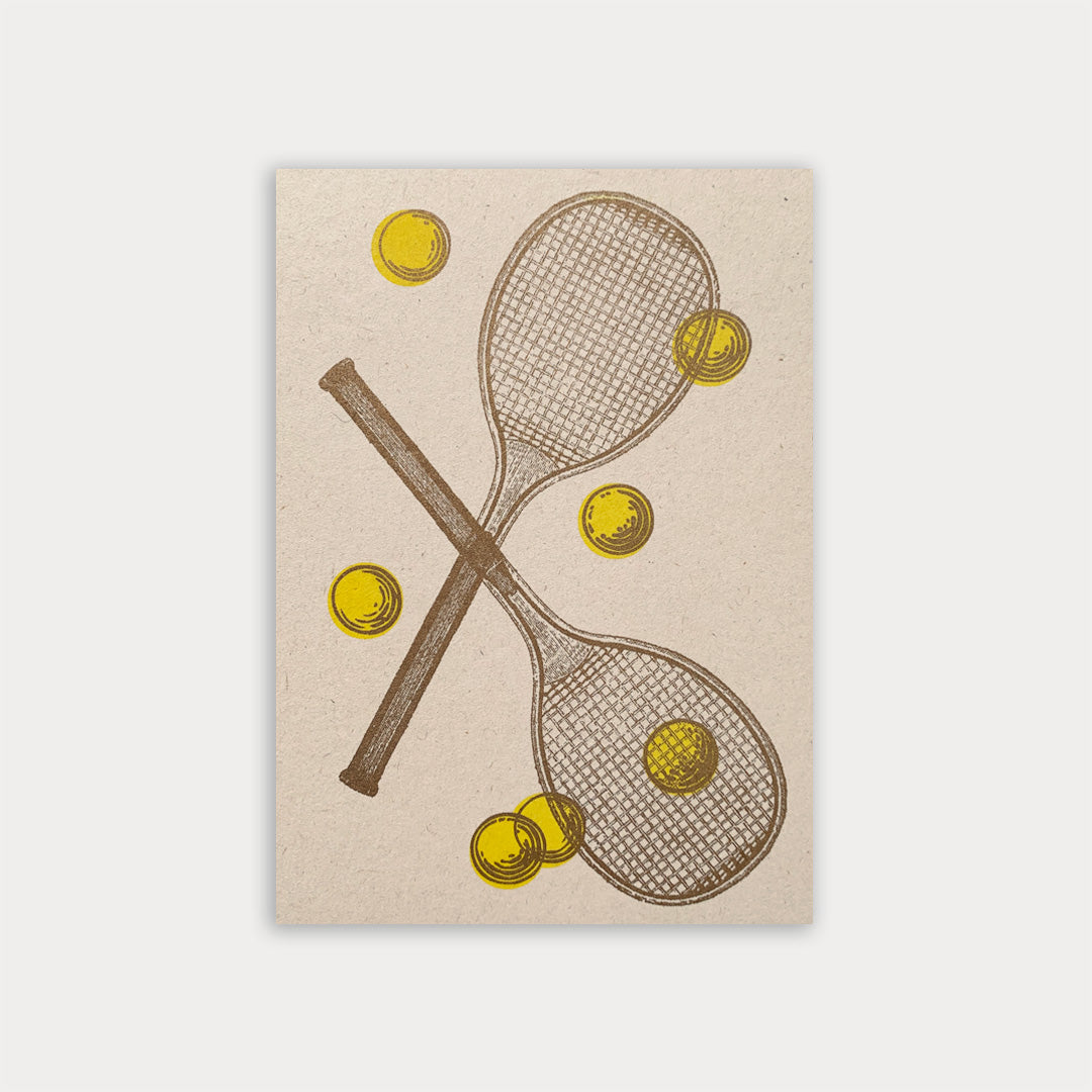 Postkarte / Tennis - Togethery