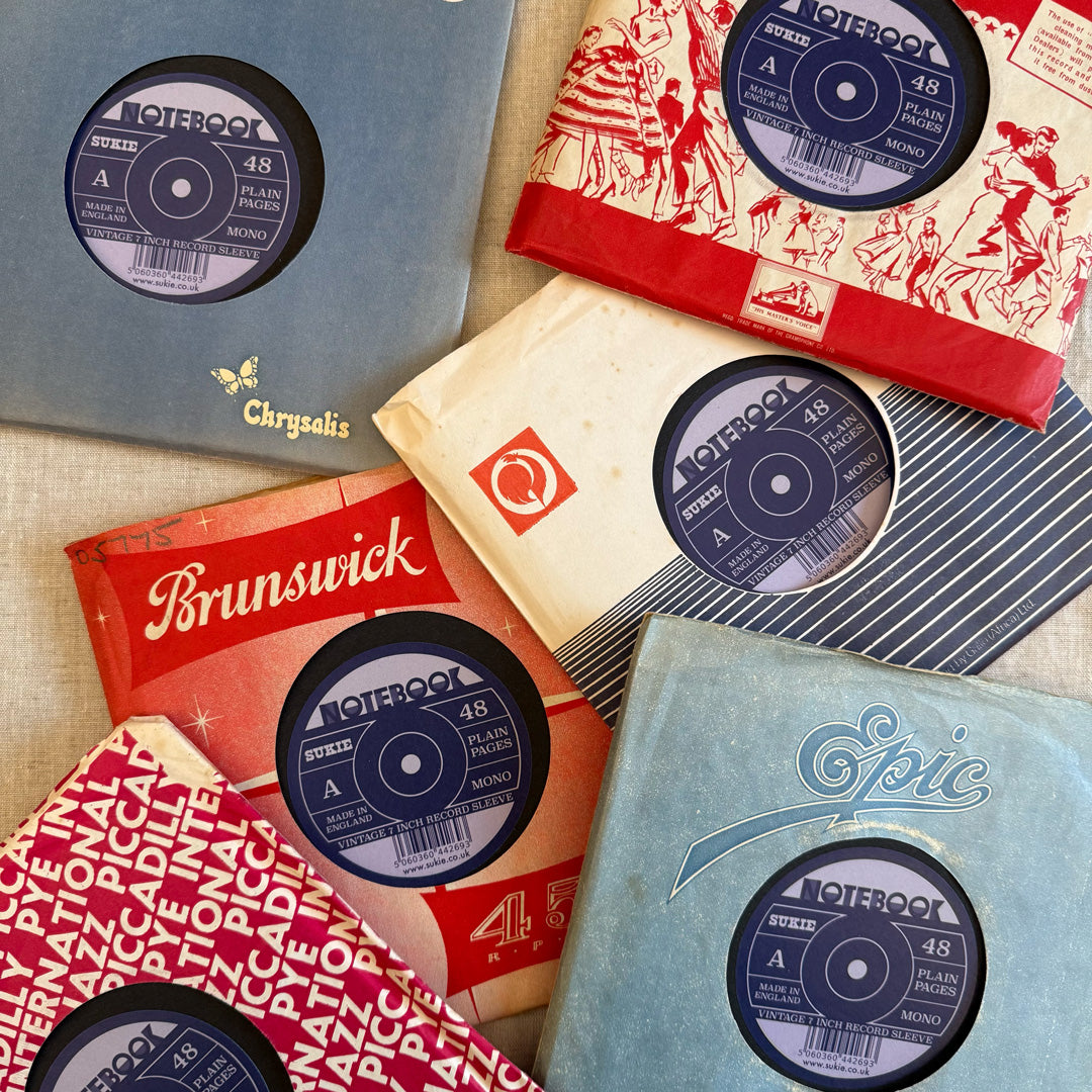 Notizbuch in original vintage Schallplattenhülle - Togethery