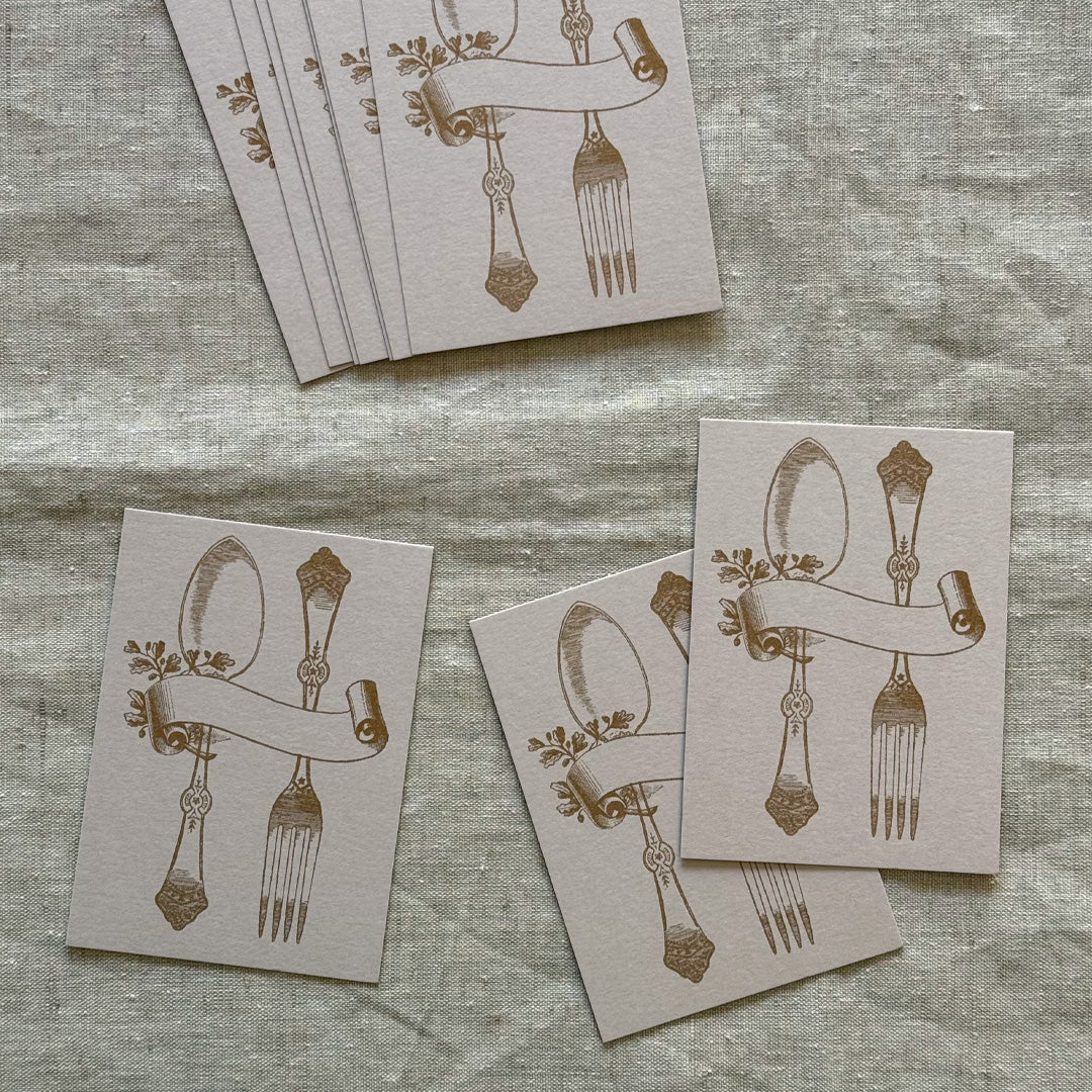 Das perfekte Set zum Einladen / Bon Apetit / im Leinenbeutel - Togethery